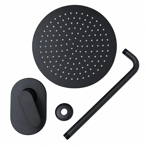 Conjunto Ducha Coral Negro