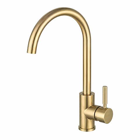Monocontrol Lavaplatos Cuello Cisne Oro Cepillado