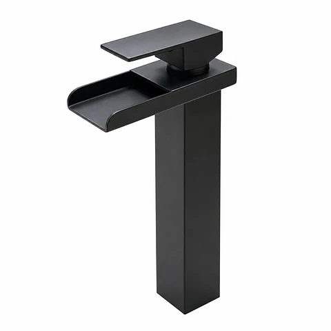 Monocontrol Lavamanos Cascada Alto Negro