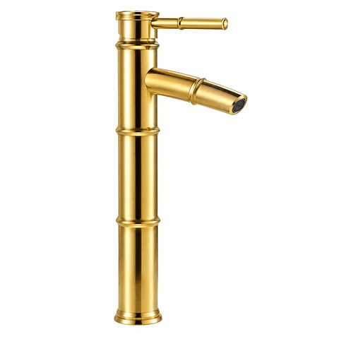 Monocontrol Lavamanos Alto Bambu Oro
