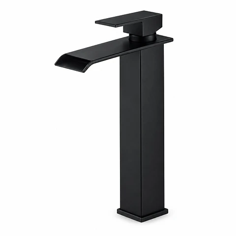 Monocontrol Lavamanos Alto Cascada Negro (ref. FT8019B)