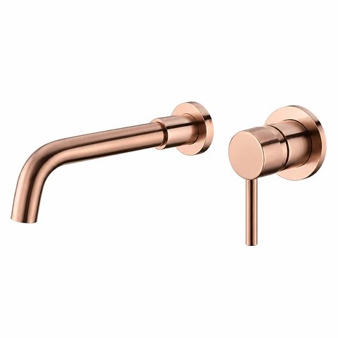 Monocontrol Lavamanos Pared Oro Rosa