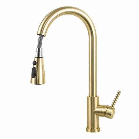 Monocontrol Lavaplatos Extraible Oro Cepillado