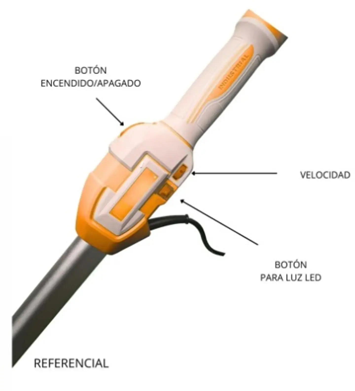 LIJADORA DE PARED Y TECHO TELESCÓPICA INDUSTRIAL 1050W INGCO DWS105016 4
