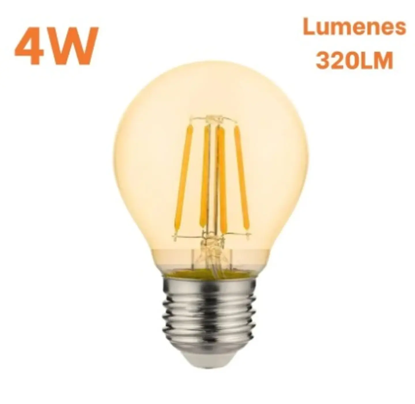 FOCO VINTAGE 4W LUZ CALIDA CAJA X 100 UND TE SALE S/2.90 LA UNIDAD 1