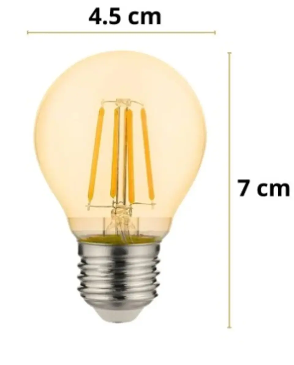 FOCO VINTAGE 4W LUZ CALIDA CAJA X 100 UND TE SALE S/2.90 LA UNIDAD 3