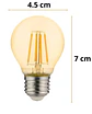 FOCO VINTAGE 4W LUZ CALIDA CAJA X 25 UND TE SALE S/3.10 LA UNIDAD - Miniatura 3