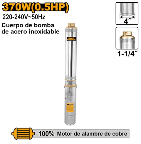 BOMBA  SUMERGIBLE  TUBO 370W 0.5HP  + CONTROLADOR  PARA BOMBA DWP3701-5