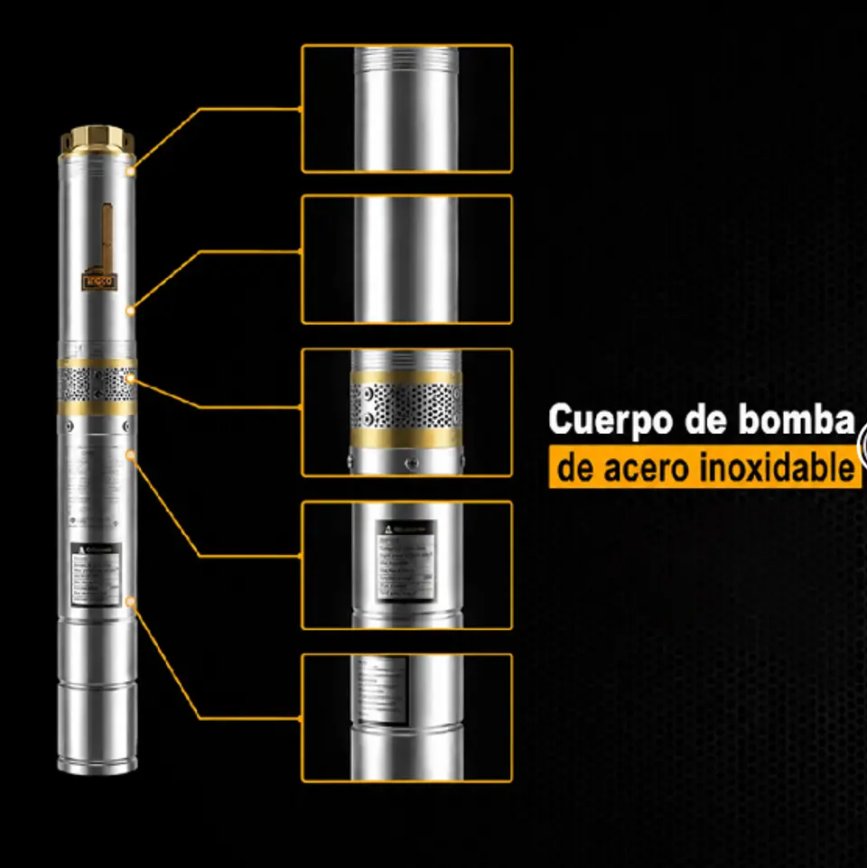 BOMBA  SUMERGIBLE  TUBO 370W 0.5HP  + CONTROLADOR  PARA BOMBA DWP3701-5 7