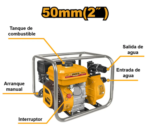 MOTOBOMBA A  NAFTA 550LT  28MT INGCO INDUSTRIAL 7 HP