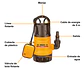BOMBA DE AGUA SUMERGIBLE 750W 1.0HP - Miniatura 3