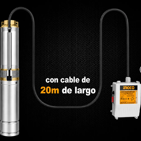 BOMBA  SUMERGIBLE  TUBO 1500W  2.0HP POZO + CONTROLADOR PARA BOMBA 