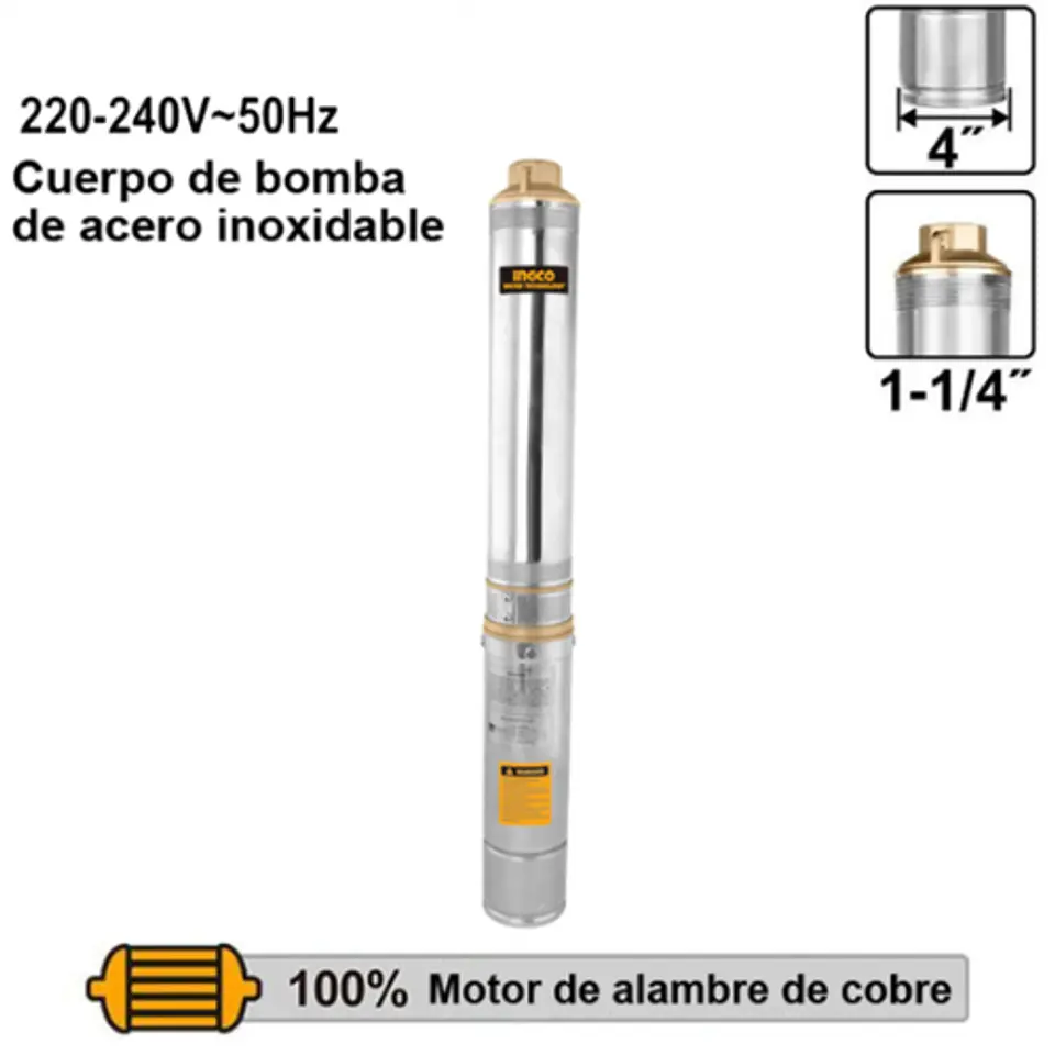 BOMBA  SUMERGIBLE  TUBO 1500W  2.0HP POZO + CONTROLADOR PARA BOMBA  1