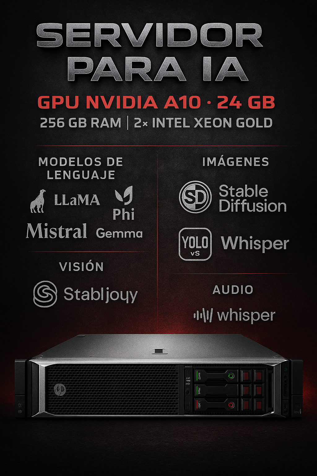 Servidor HP DL380 Gen10 – Especial para Inteligencia Artificial 1