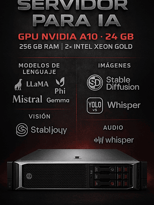 Servidor HP DL380 Gen10 – Especial para Inteligencia Artificial