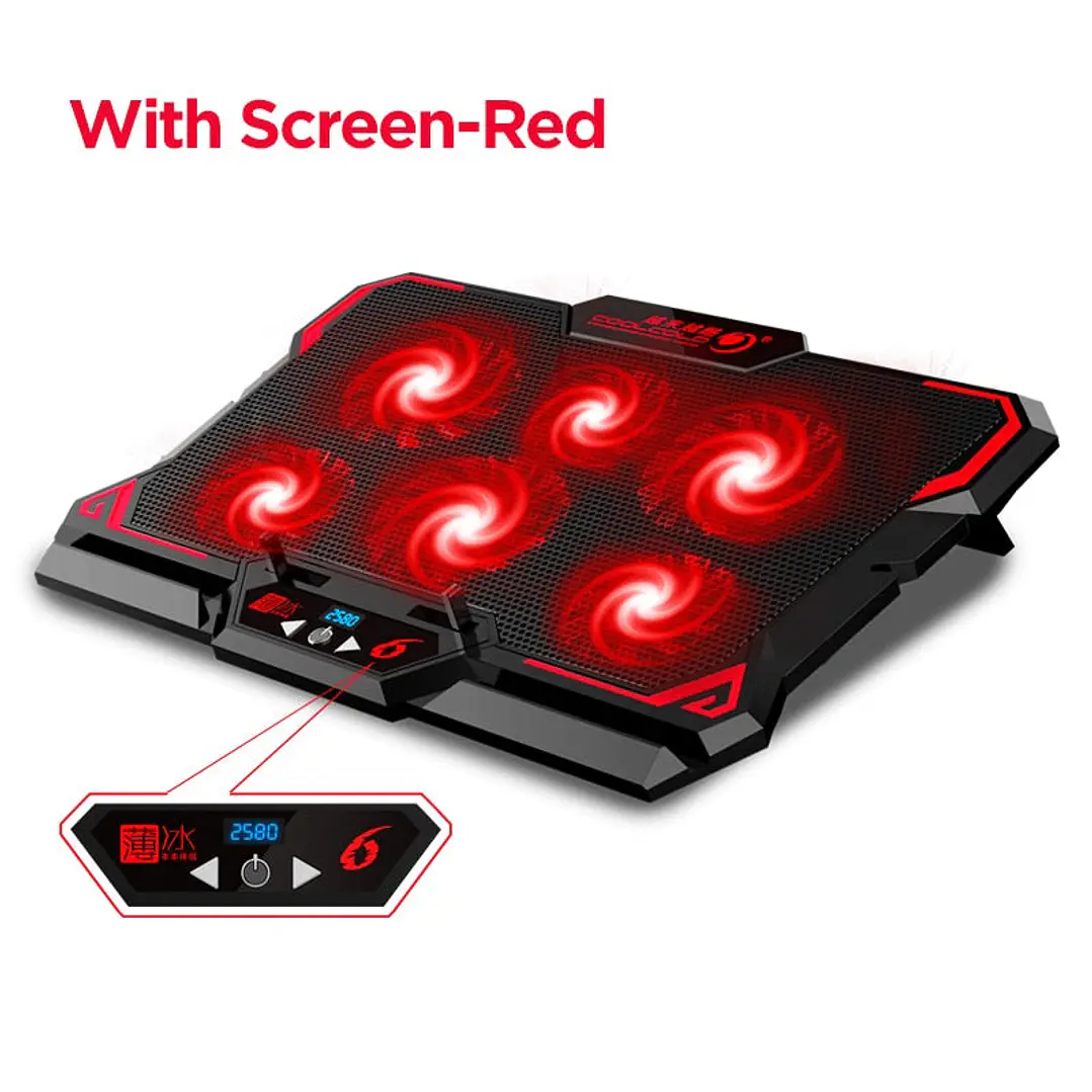 17inch Gaming Laptop Cooler Six Fan 1