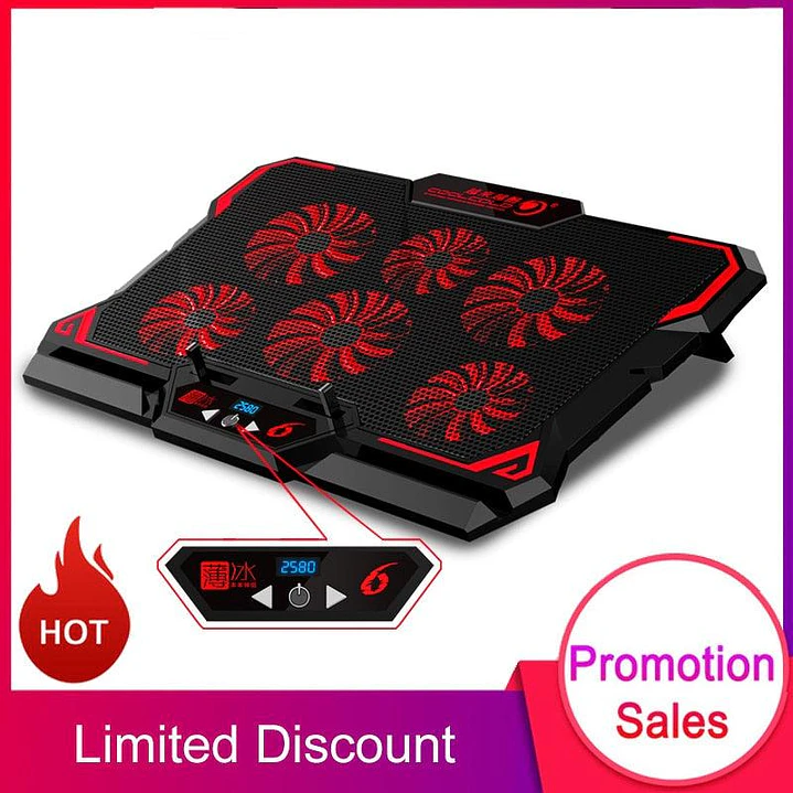 17inch Gaming Laptop Cooler Six Fan 5