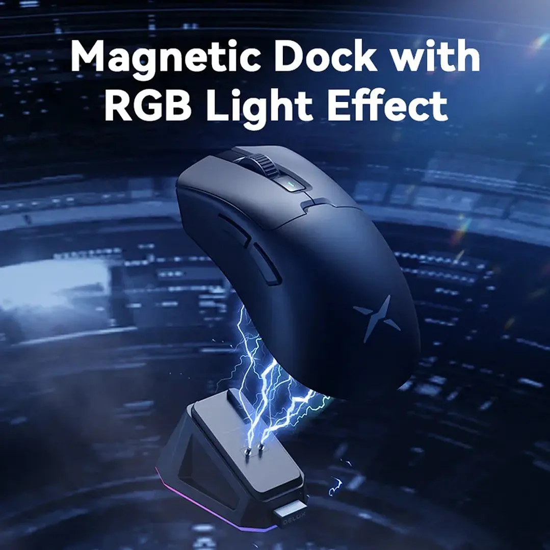 Wireless Gaming Mouse 8K Polling RGB Dock 2