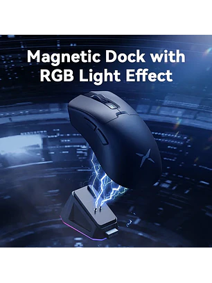 Wireless Gaming Mouse 8K Polling RGB Dock