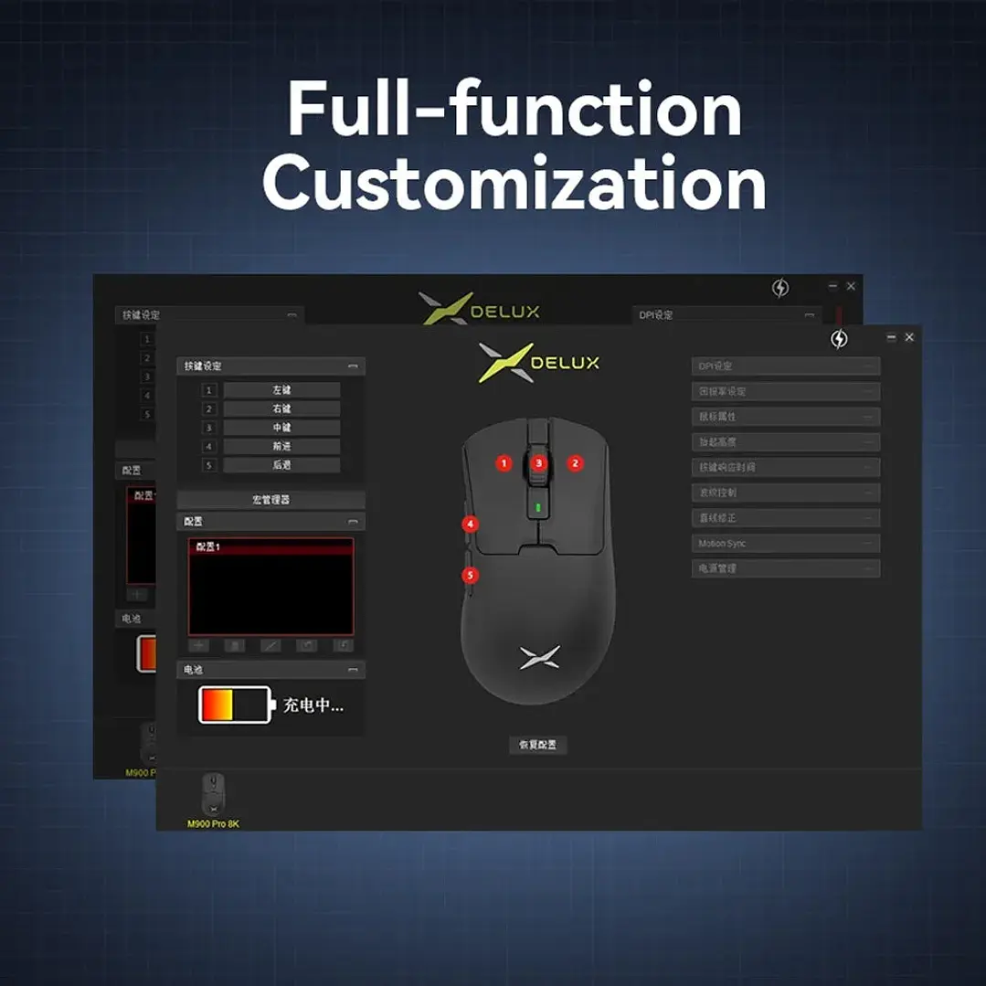 Wireless Gaming Mouse 8K Polling RGB Dock 4