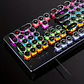 Caller Mechanical Keyboard - 104 Keys, Green Axis, Backlit, Wired USB, Black [Green Axis] - Miniatura 3