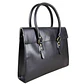 The Signature 17" Leather Laptop Bag, Black Flap - Thumbnail 5