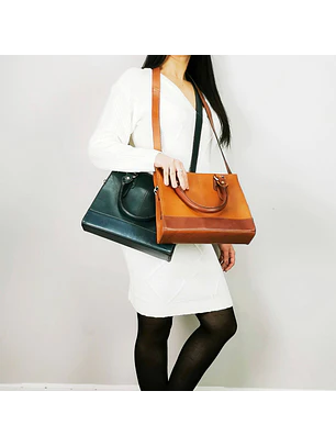 The Signature 15" Leather Laptop Bag, Tan