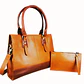 The Signature 15" Leather Laptop Bag, Tan - Thumbnail 4
