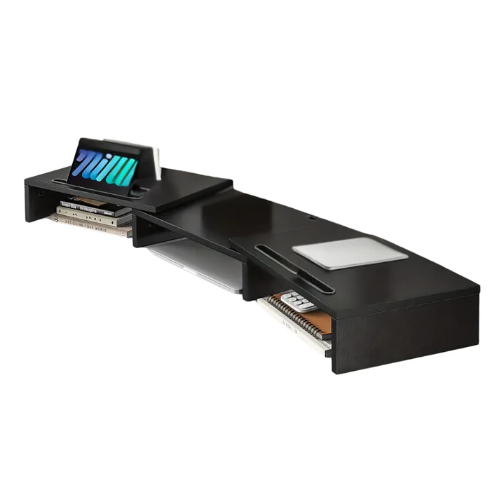 Adjustable Dual Monitor Stand with Storage (2-Slot) 1