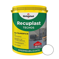 PINTURA PARA TECHOS IMPERMEABILIZANTE BLANCO 10L