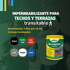 PINTURA PARA TECHOS IMPERMEABILIZANTE BLANCO 4L 3