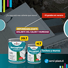 PINTURA PARA TECHOS Y MUROS ATERMICA BLANCO 4LT 2