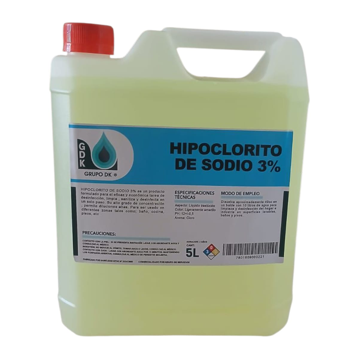 HIPOCLORITO DE SODIO  3% 1