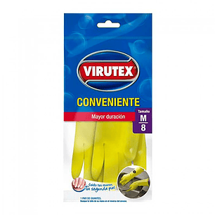 Guantes amarillos convenientes Virutex talla 