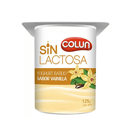 Yoghurt Batido Vainilla Sin Lactosa 4 X 125 Gr Colun