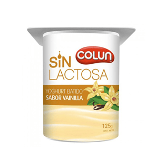 Yoghurt Batido Vainilla Sin Lactosa 4 X 125 Gr Colun