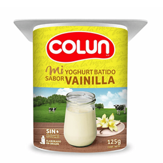 Yoghurt Batido Vainilla 4 X 125 Gr Colun
