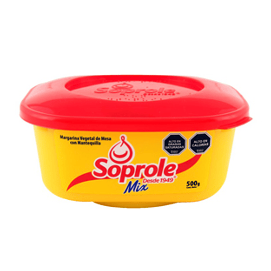 Mantequilla Mix Margarina Pote 500 Gr Soprole