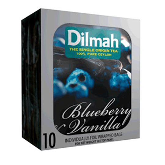 Te Negro Blueberry Vainilla 10 Bolsitas Dilmah
