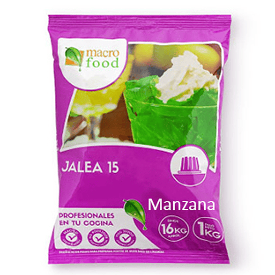 Jalea 15 de Manzana 1 Kg Macrofood