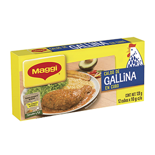 Caldo Gallina Tableta 120 Gr (12 Tabletas) Maggi