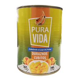 Durazno en Cubo 567 Gr Pura Vida