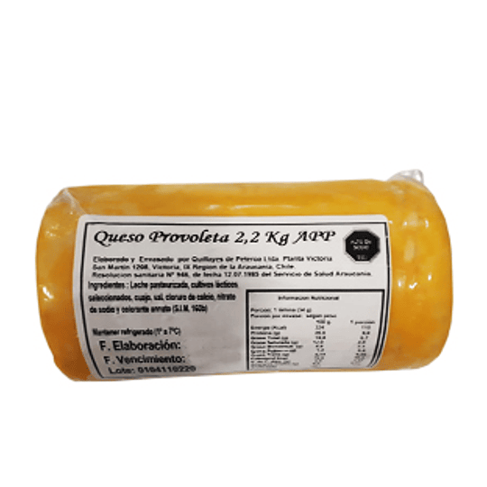 Queso Provoleta 2,2 Kg App Quillayes ($14.990 X Kilo)