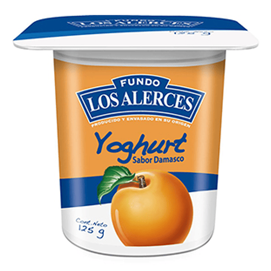 Yoghurt Damasco Pack 4 X 125 Gr Los Alerces