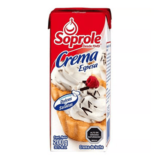 Crema Batir Tetra 200 Ml Soprole