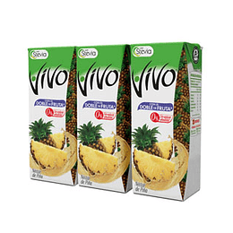 Nectar Piña Tetra 3 Unidades 190 Ml Vivo