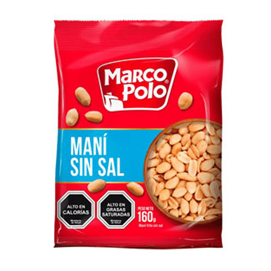 Mani Sin Sal 160 Gr Marco Polo