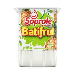 Yogurt Batifrut Piña Pack 4 X 165 Gr Soprole