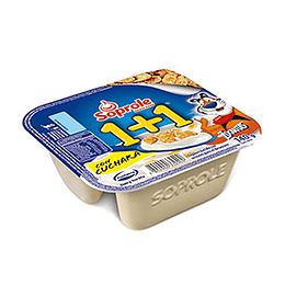 Yogurt 1+1 Zucaritas Con Cuchara 140 Gr Soprole
