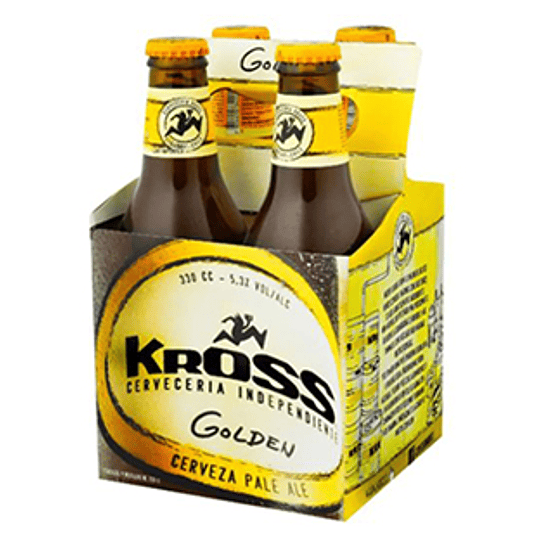 Cerveza Botella Golden Pack 4 X 330 Ml Kross